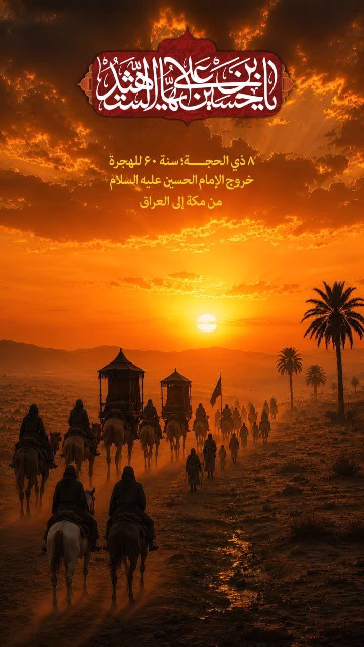 خروج الإمام الحسين عليه السلام من مكة إلى العراق