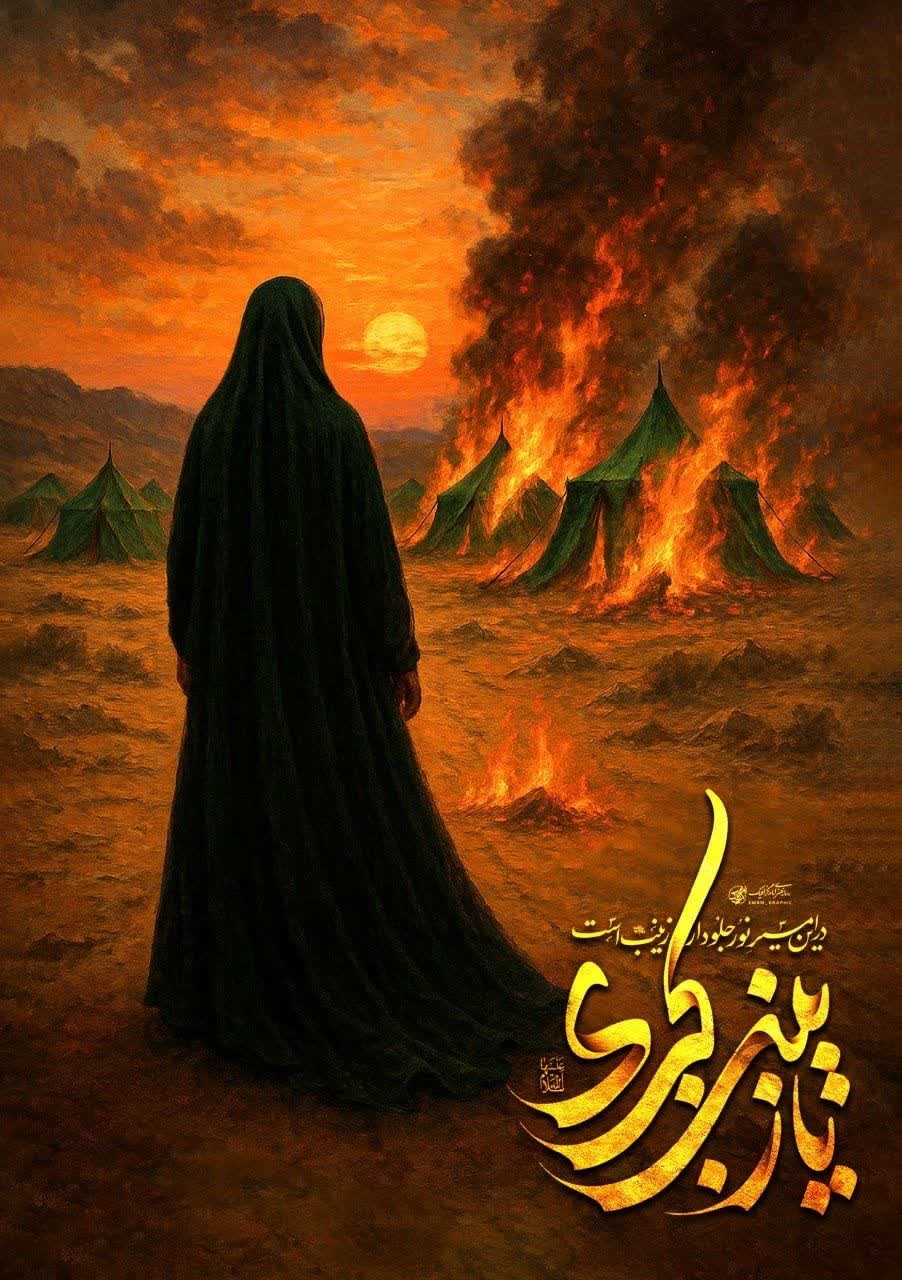 در این مسیر نور جلودار زینب است